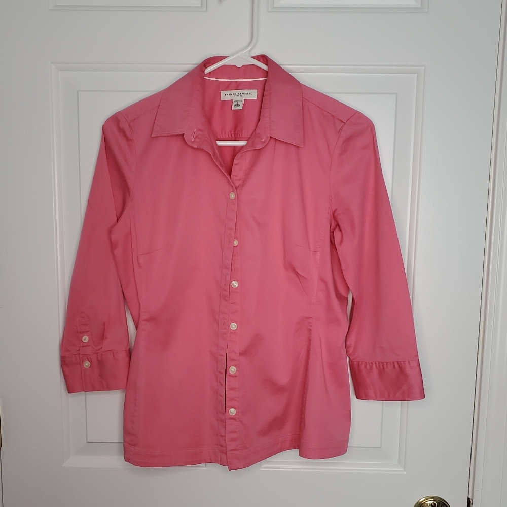 3/4 Sleeve Button Up Banana Republic